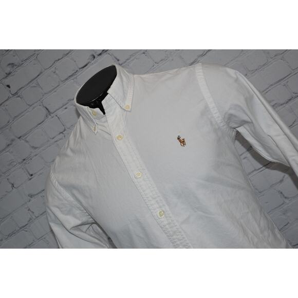 Polo Ralph Lauren Dress Shirt Men Size Small Classic Fit White Long Sleeve - Picture 1 of 6